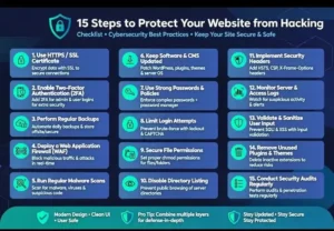 15 step checklist on how to protect your website from being hacked